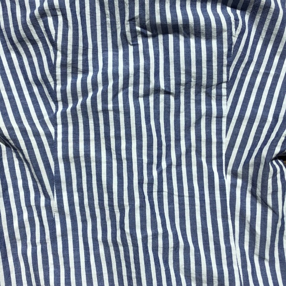 Zara Top, blue & white stripe, cutouts on back XS - Picture 6 of 7